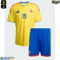 Otroški Nogometni dresi Kolumbija Rafael Santos Borre #19 Domači SP 2026 Kratek Rokav (+ Kratke hlače)